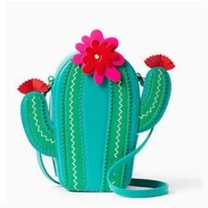 Kate Spade New Horizons Lizard Cactus Crossbody bag purse nwot